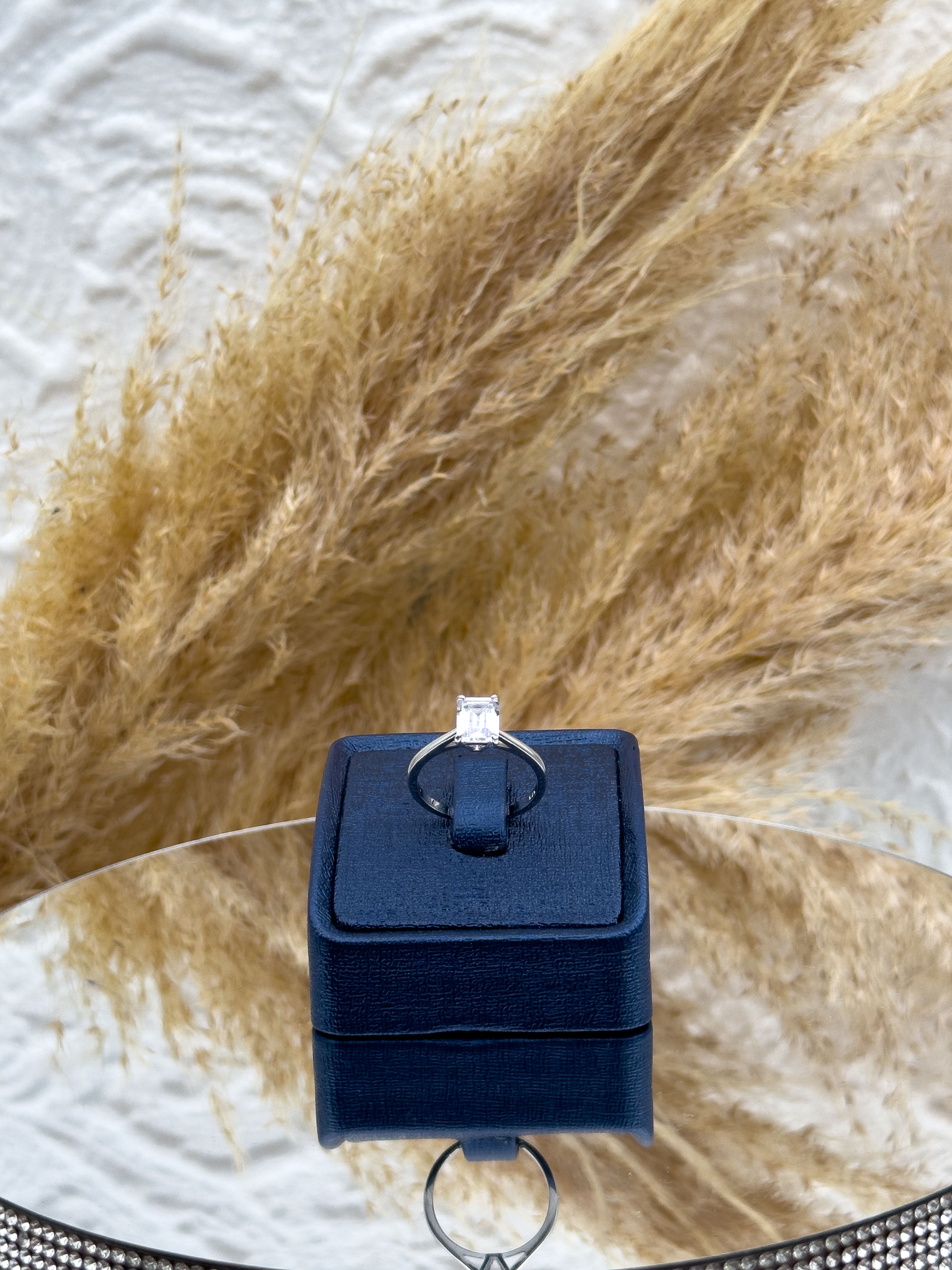 925 Ayar Gümüş Baget Taşlı Pırlanta Montür 4’lü Kadın Takı Seti